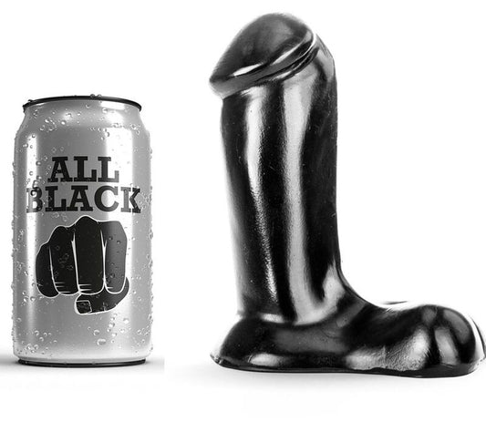 VOLLEDIG ZWART - REALISTISCHE DILDO 14 CM