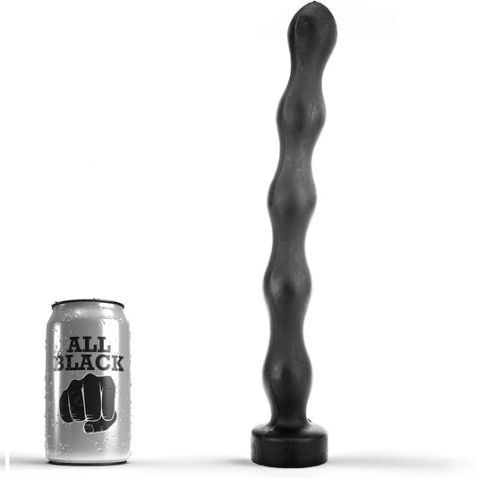 VOLLEDIG ZWART - ANALE PLUG BAL 32 CM