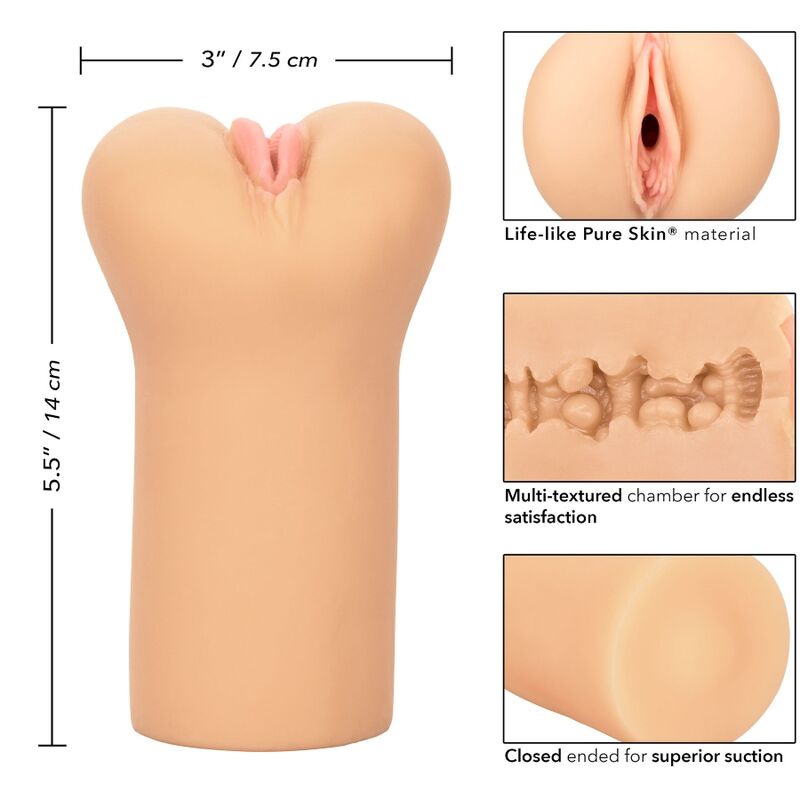 CALEXOTICS - BOUNDLESS VULVA STROKER LICHTE HUID
