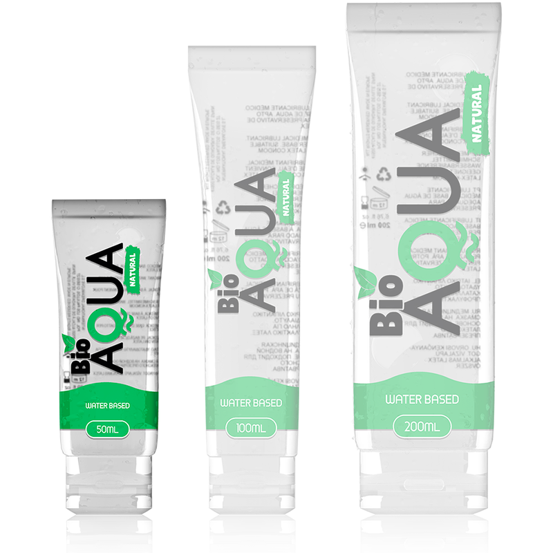 BIOAQUA - GLIJMIDDEL NATUURLIJKE INGREDIËNTEN OP WATERBASIS 50 ML