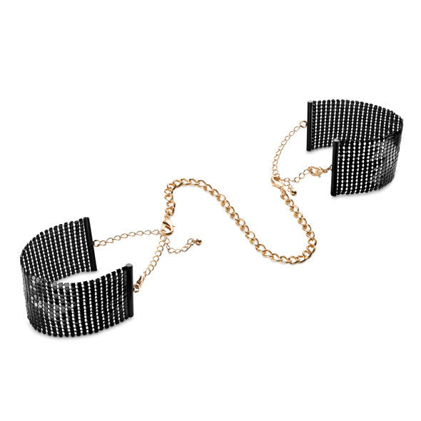 BIJOUX - DÉSIR MÉTALLIQUE ZWARTE METALEN MESH HANDBOEIEN