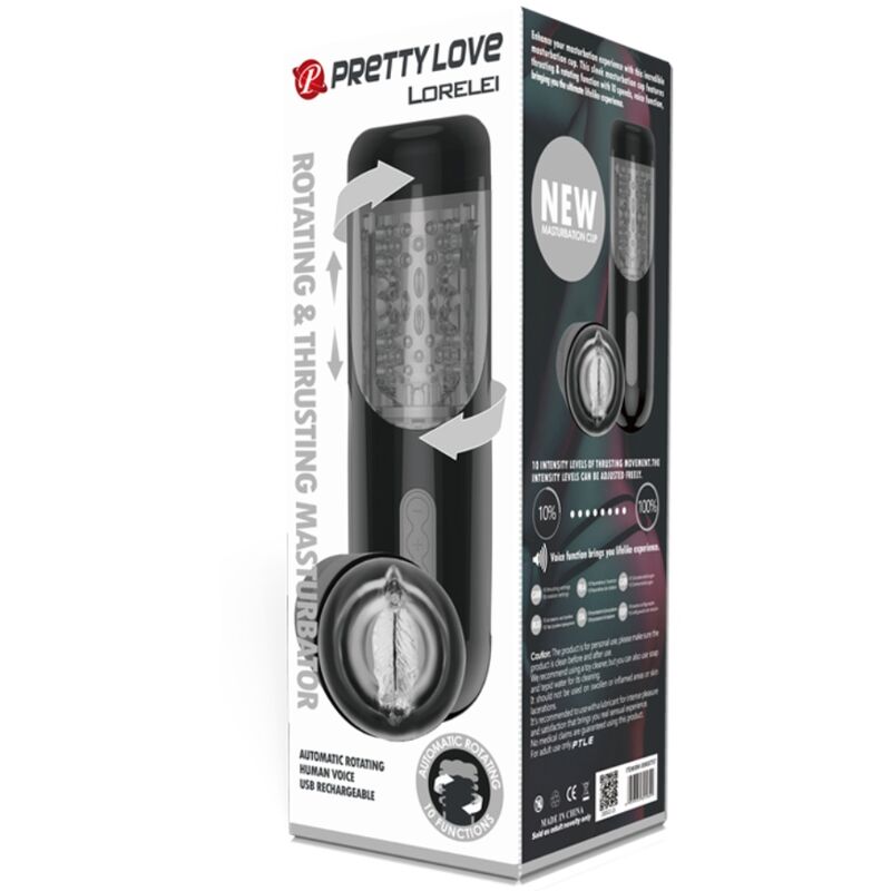 PRETTY LOVE - LORELEI MULTIFUNCTIONELE OPLAADBARE MASTURBATOR