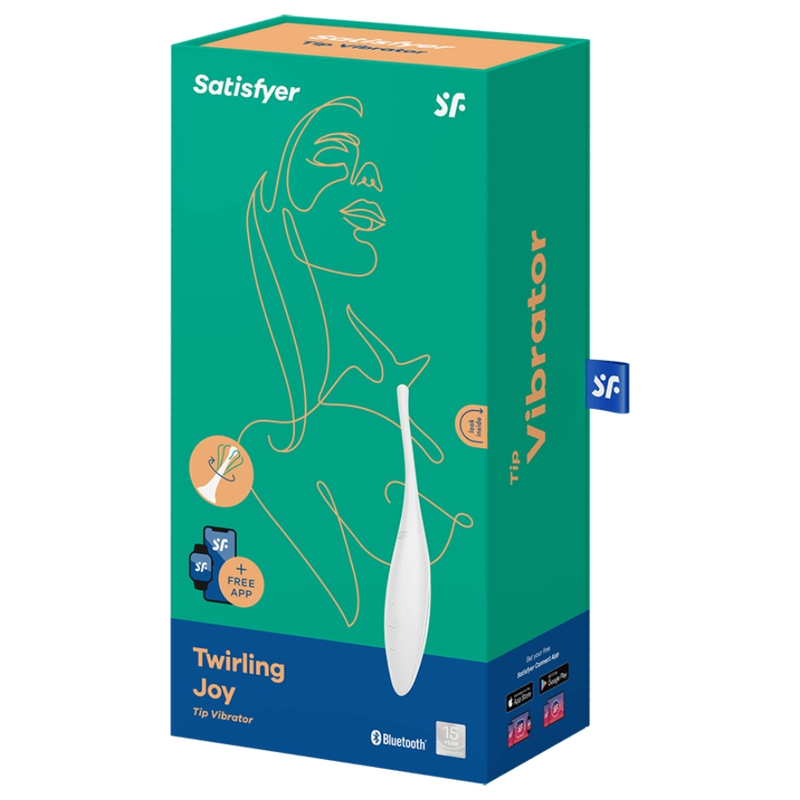 SATISFYER - TWIRLING JOY CLIT TIP VIBRATOR WIT