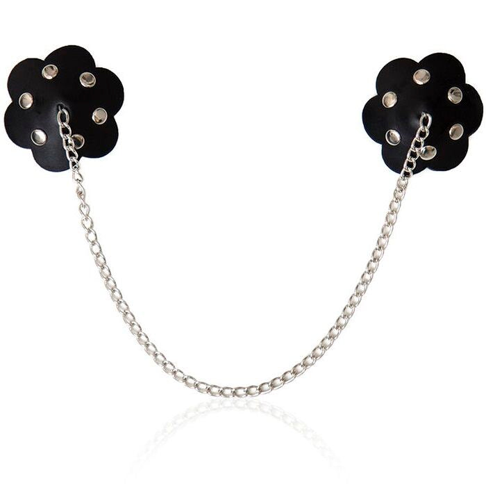 OHMAMA FETISH - PETAL NIPPLE SHIELD MET KETTING