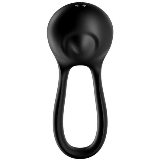 SATISFYER - MAJESTIC DUO RING VIBRATOR ZWART