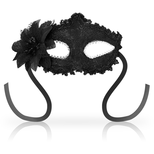 OHMAMA - ANTIZAZ MASKS VENETIAANSE STIJL ZIJBLOEM - ZWART