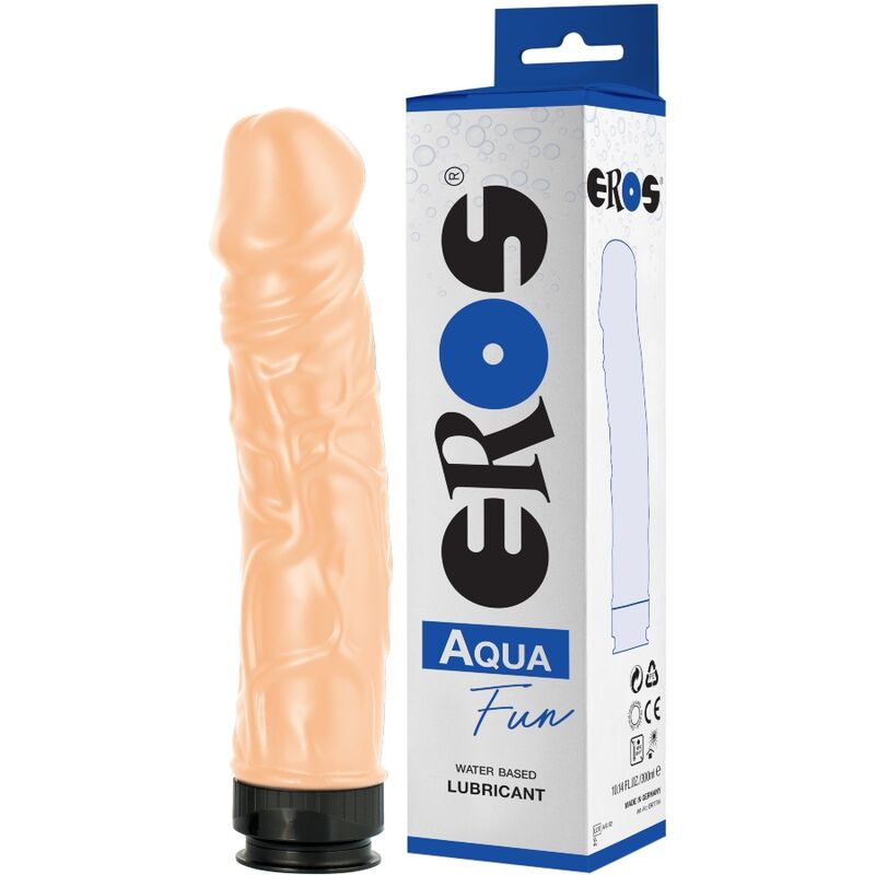 EROS - AQUA FUN DILDO EN GLIJMIDDEL OP WATERBASIS