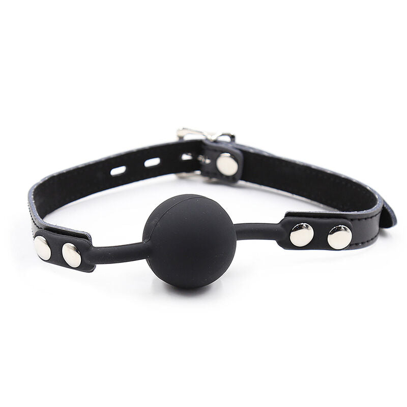 OHMAMA FETISJ - SILICONEN BALKNEVEL MET LEREN RIEM (SLOT INBEGREPEN)