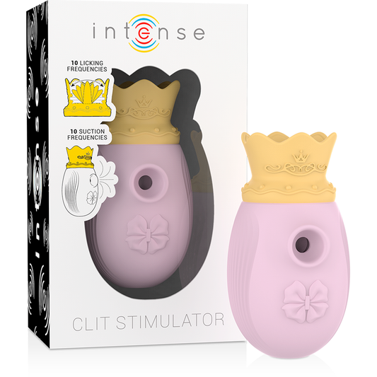 INTENS - CLITORISSTIMULATOR 10 ZUIG- EN LIKSTANDEN - ROZE