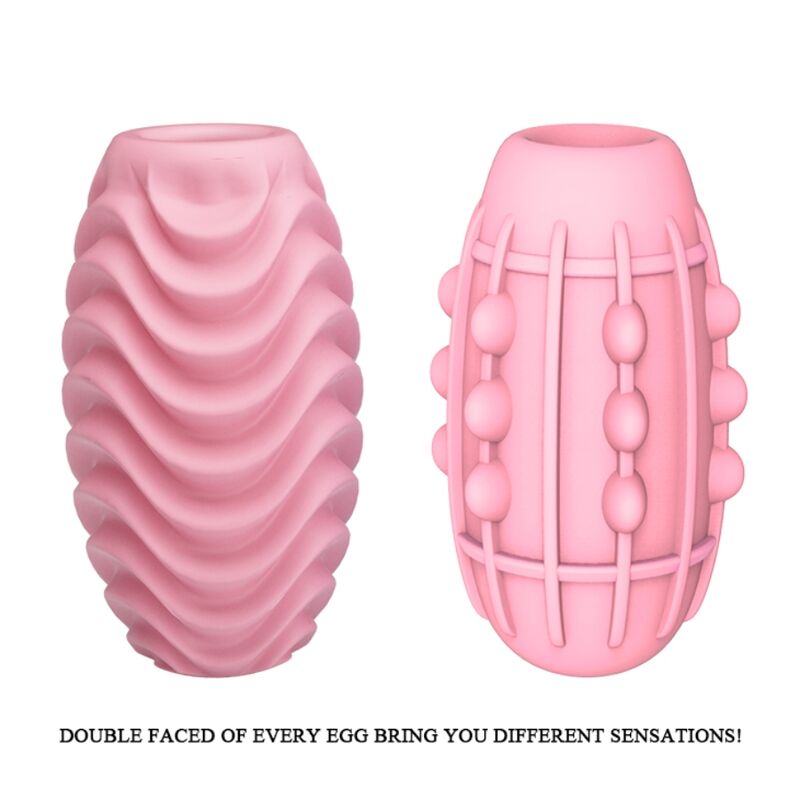 PRETTY LOVE - ROZE DUBBELZIJDIG MASTURBATIE-EI