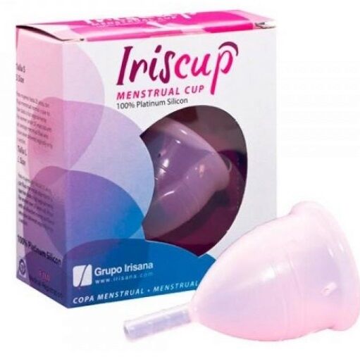 IRISCUP - KLEINE ROZE MAANDBEKER A + GRATIS STERILISEERZAKJE