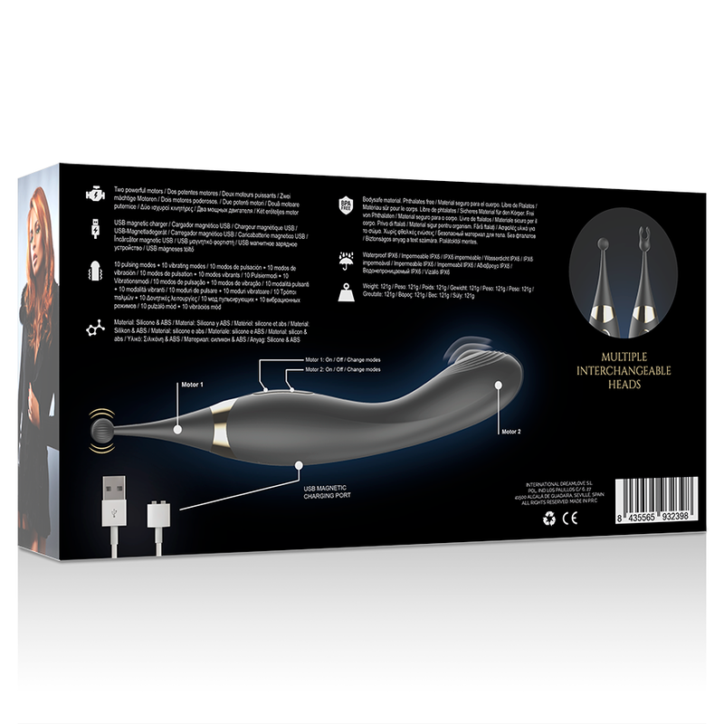 IBIZA - VERWISSELBARE CLITORISSTIMULATOR EN PULSERENDE G-SPOT VIBRATOR