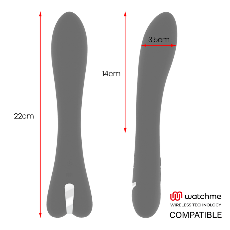 BRILLY GLAM - RYAN VIBRATOR + WATCHME REMOTE CONTROL
