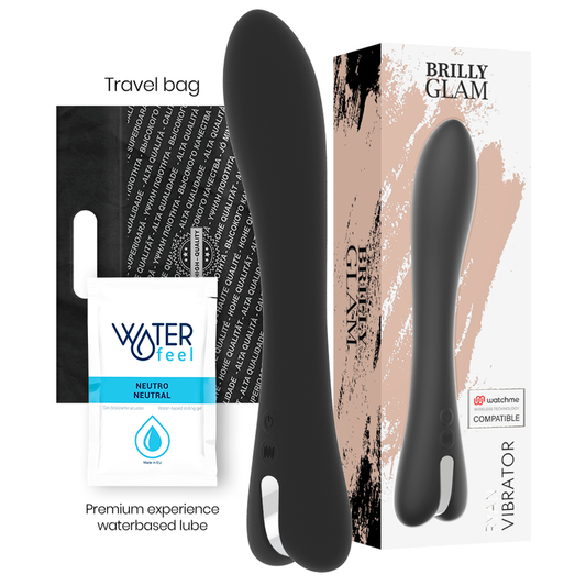 BRILLY GLAM - RYAN VIBRATOR + WATCHME AFSTANDSBEDIENING