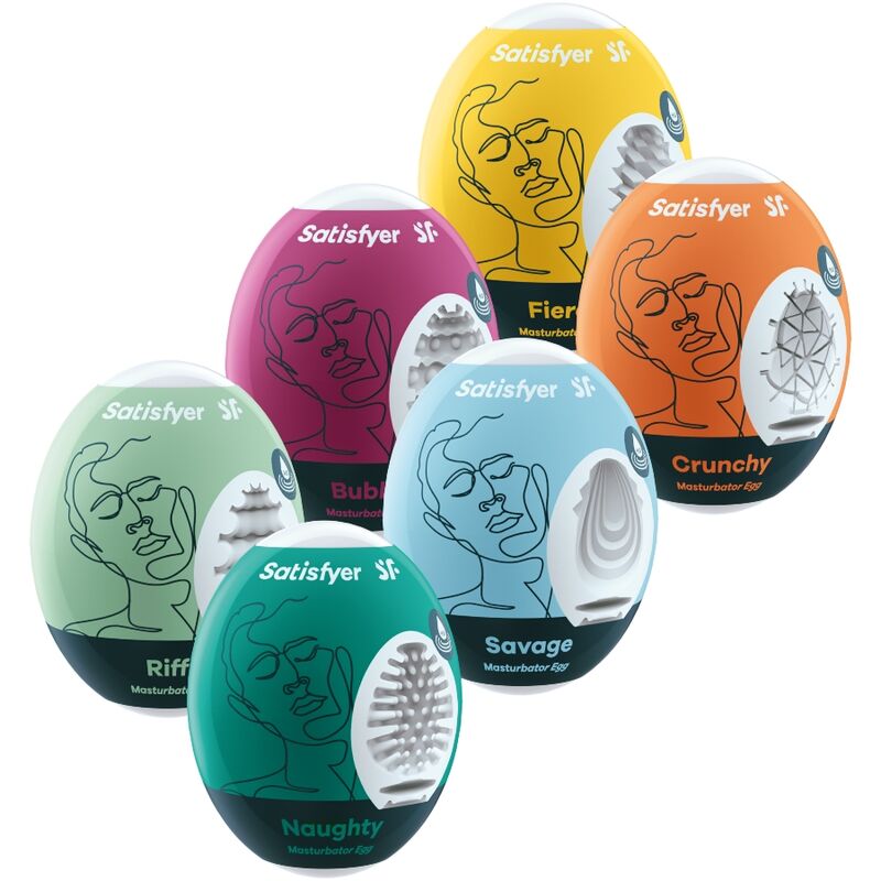 SATISFYER - MASTURBATOR EGG 6 STUKS SET