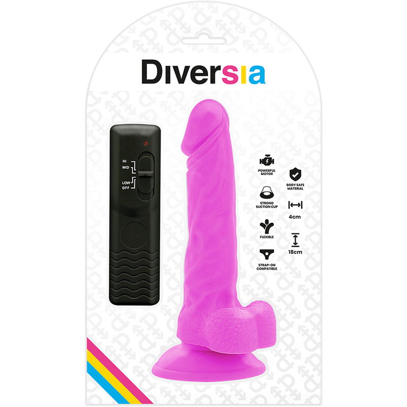 DIVERSIA - FLEXIBELE TRILLENDE DILDO PAARS 18 CM -O- 4 CM
