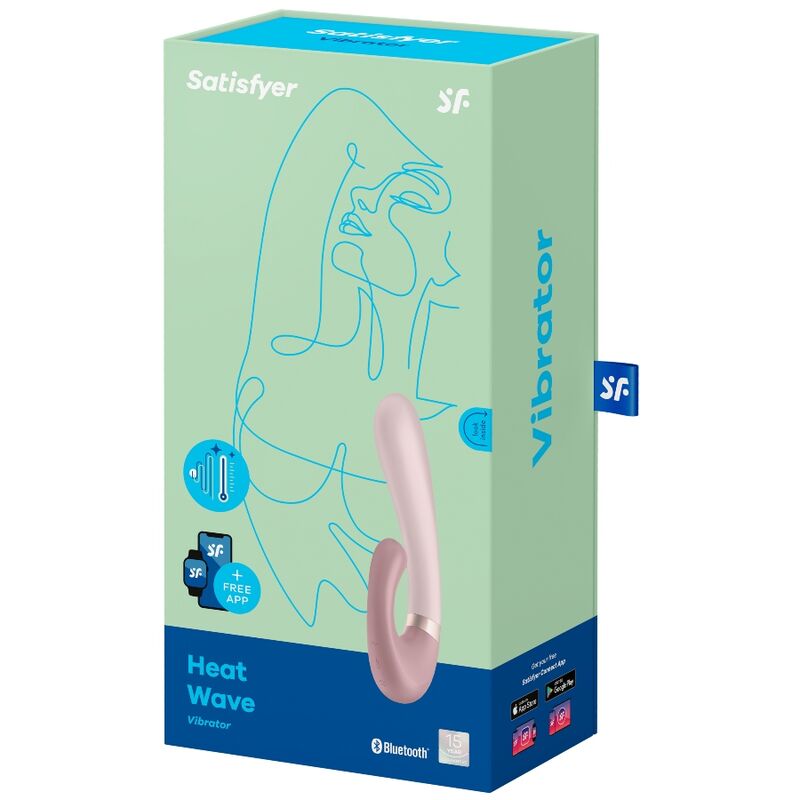 SATISFYER - HEAT WAVE VIBRATOR APP ROZE