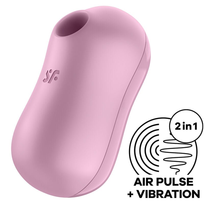 SATISFYER - COTTON CANDY STIMULATOR EN VIBRATOR LILA