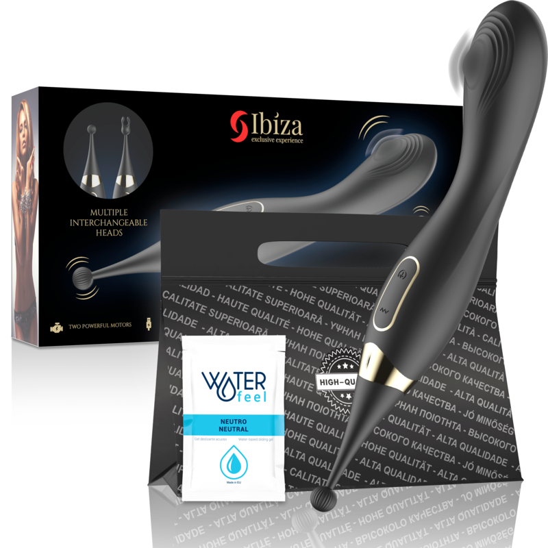 IBIZA - VERWISSELBARE CLITORISSTIMULATOR EN PULSERENDE G-SPOT VIBRATOR