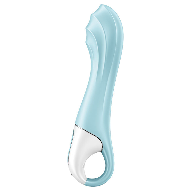 SATISFYER - LUCHTPOMP VIBRATOR 5+ OPBLAASBARE G-SPOT VIBRATOR APP BLAUW