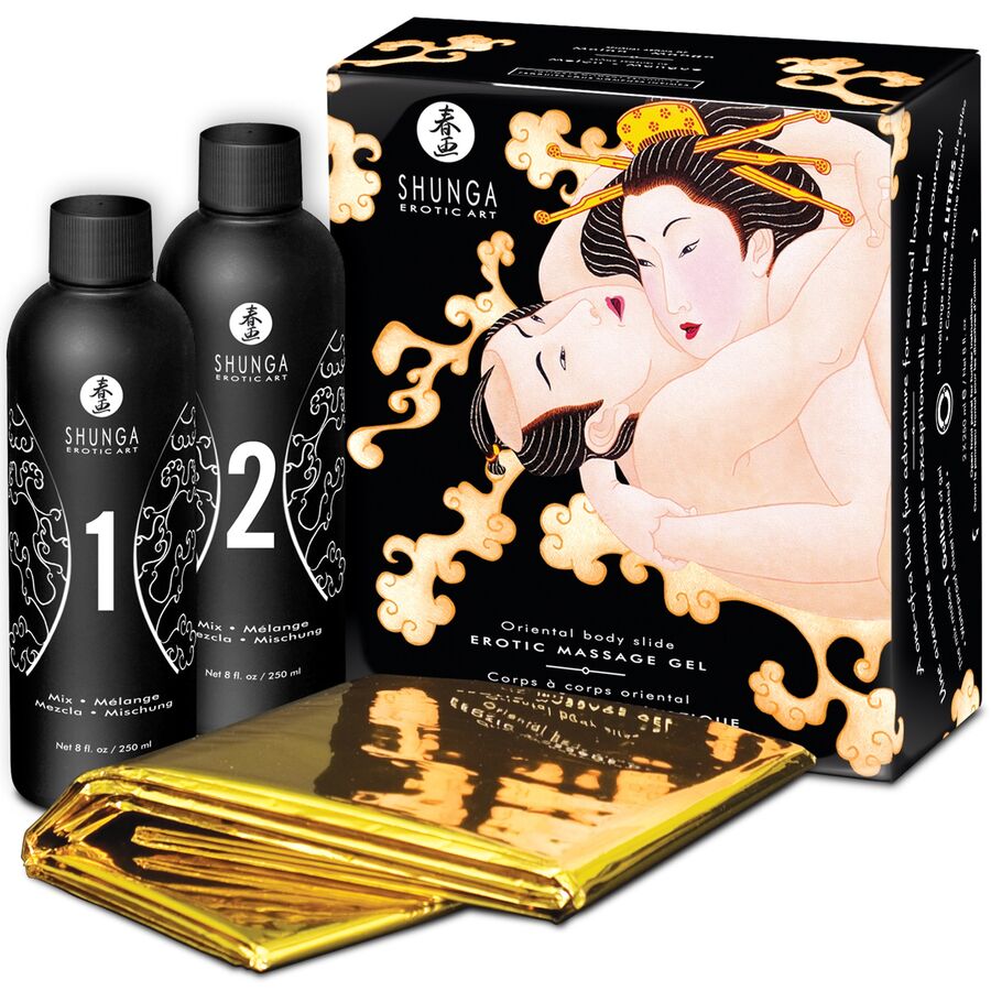 SHUNGA - ORIENTAL MELOEN MANGO EROTISCHE BODY TO BODY MASSAGE GEL