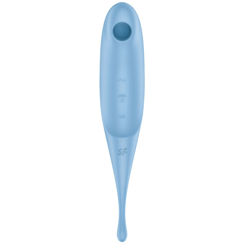 SATISFYER - TWIRLING PRO STIMULATOR EN VIBRATOR BLAUW