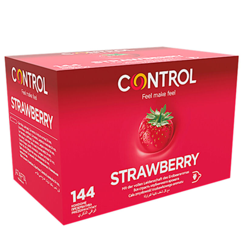CONTROL - ADAPTA AARDBEI CONDOMS 144 STUKS