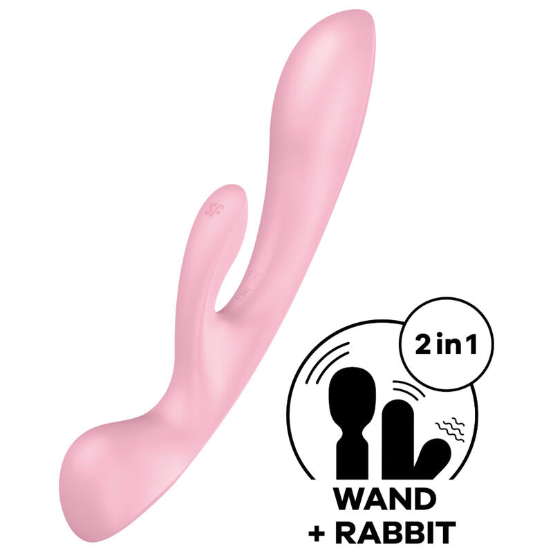 SATISFYER - TRIPLE OH HYBRID VIBRATION ROZE