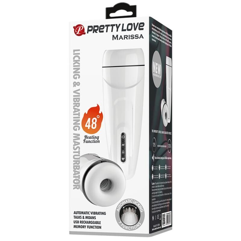 PRETTY LOVE - MARISSA MANNELIJKE MASTURBATOR TRILLING, WARMTE, STEM EN ZUIGKRACHT