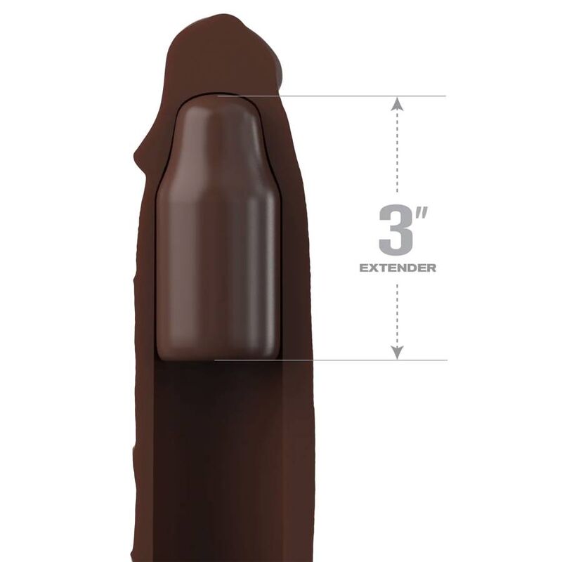 FANTASY X-TENSIONS - PIPEDREAMS EXTENSION MET BAND 17,78 CM BRUIN