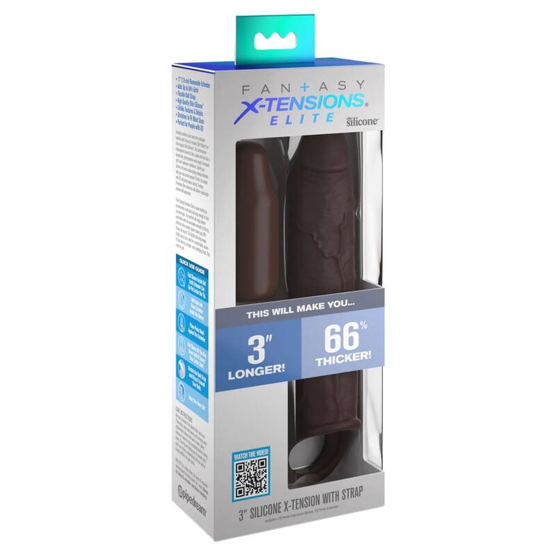 FANTASY X-TENSIONS - PIPEDREAMS EXTENSION MET BAND 17,78 CM BRUIN