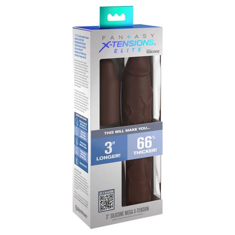 FANTASY X-TENSIONS - PIPEDREAMS SLEEVE 22,86 CM + 7,62 CM PLUG BRUIN