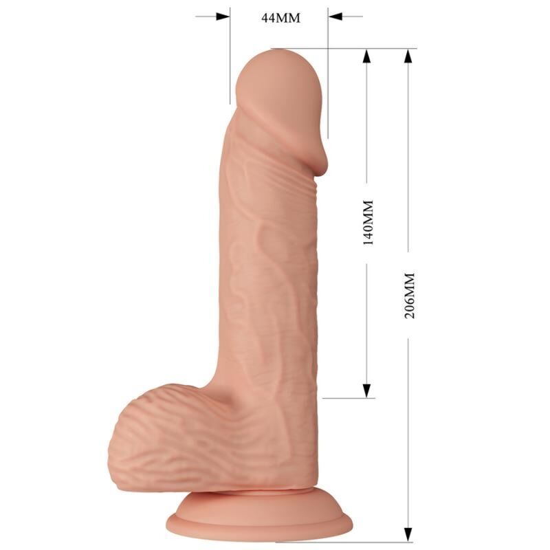 BAILE - PRACHTIGE ONTMOETING CATOBLEPAS FLEXIBELE REALISTISCHE DILDO 20,6 CM NATUREL