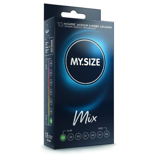 MY SIZE - MIX CONDOMS 47 MM 10 STUKS
