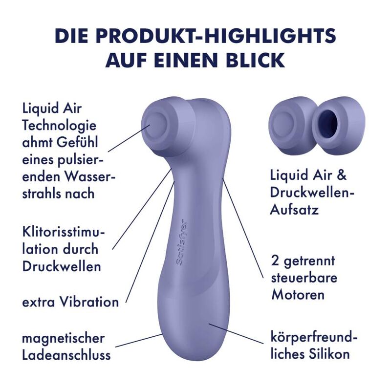 SATISFYER - PRO 2 GENERATIE 3 LIQUID AIR TECHNOLOGY LILA