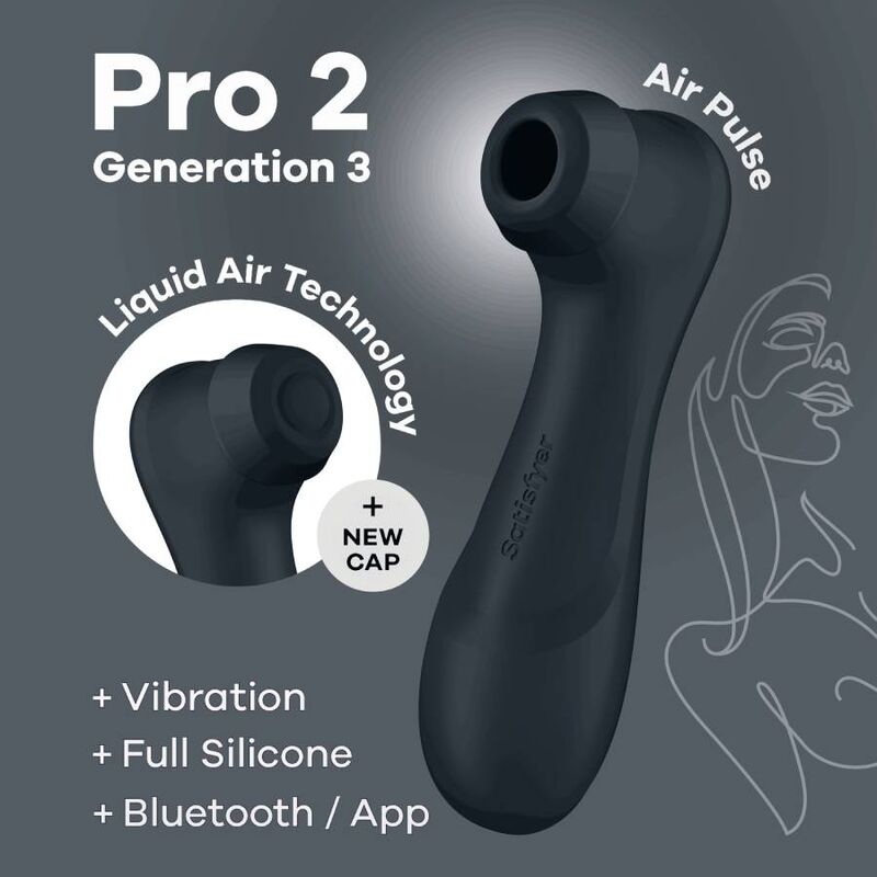 SATISFYER - PRO 2 GENERATIE 3 ZWART BLUETOOTH & APP