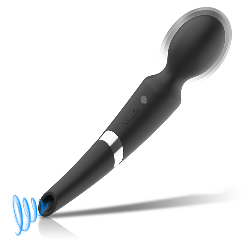ZWART&ZILVER - BECK WAND EN ZUIGNAP 2-IN-1 SILICONEN