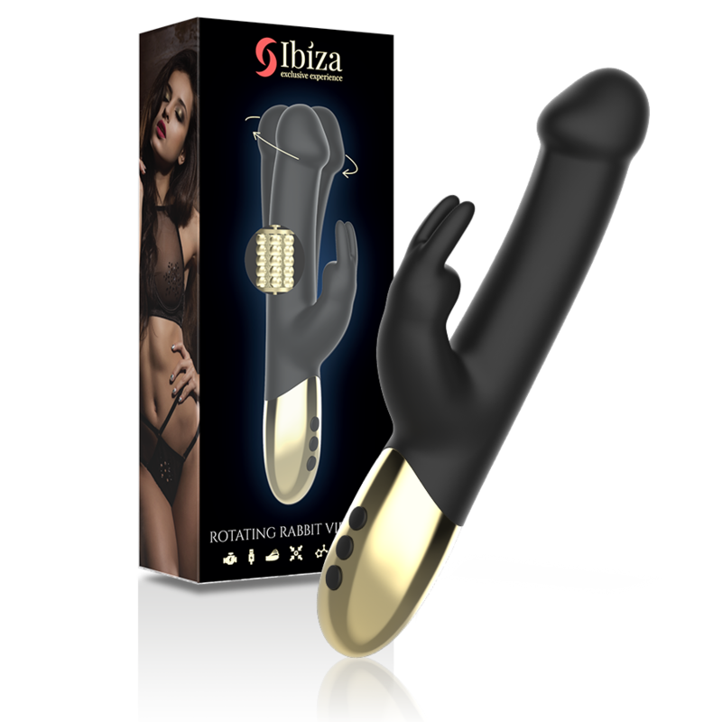 IBIZA - DRAAIENDE KONIJN VIBRATOR