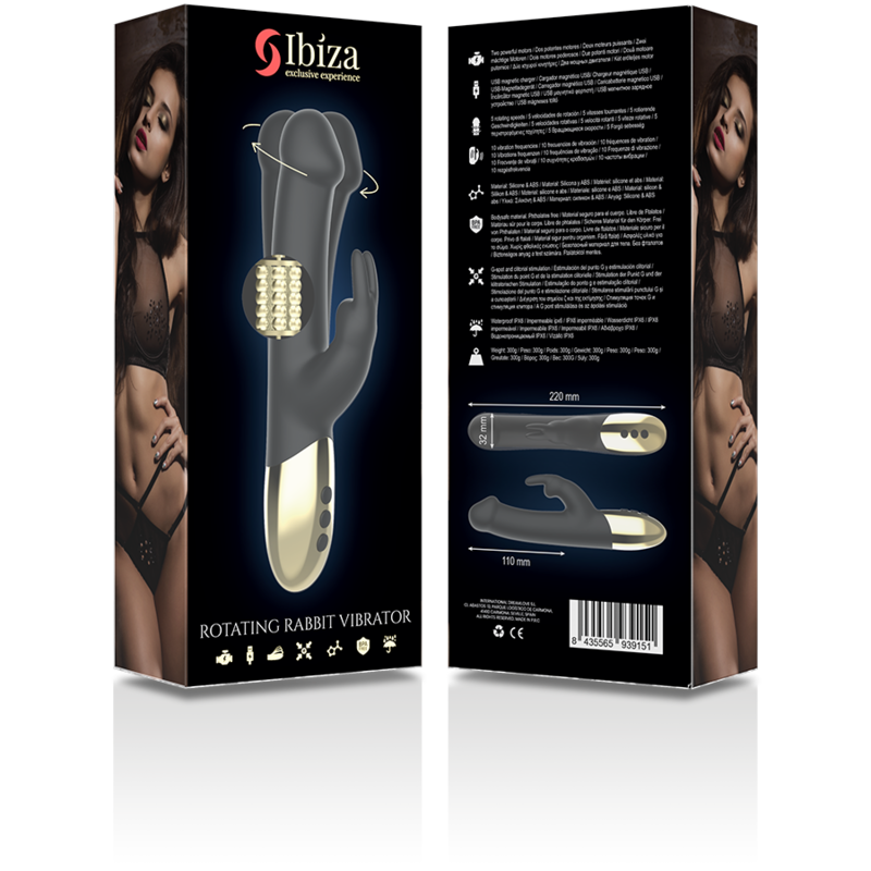 IBIZA - DRAAIENDE KONIJN VIBRATOR