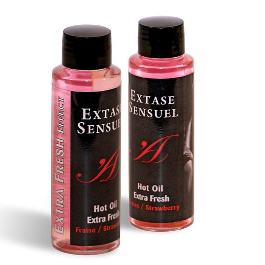 EXTASE SENSUAL - MASSAGEOLIE MET EXTRA FRIS AARDBEI-EFFECT 100 ML