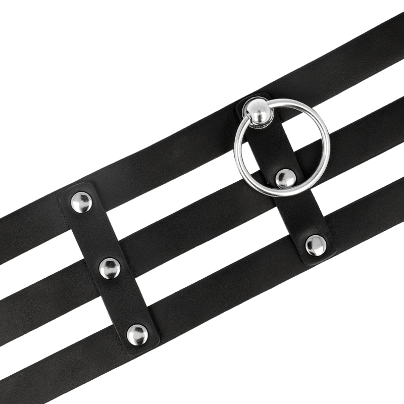 COQUETTE CHIC DESIRE - FETISH STIJL VEGAN LEREN CHOKER