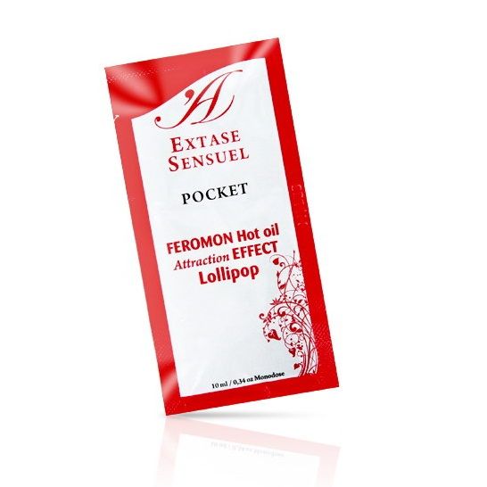 EXTASE SENSUAL - MASSAGEOLIE MET WARMTE-EFFECT FEROMONEN LOLLIPOP 10 ML