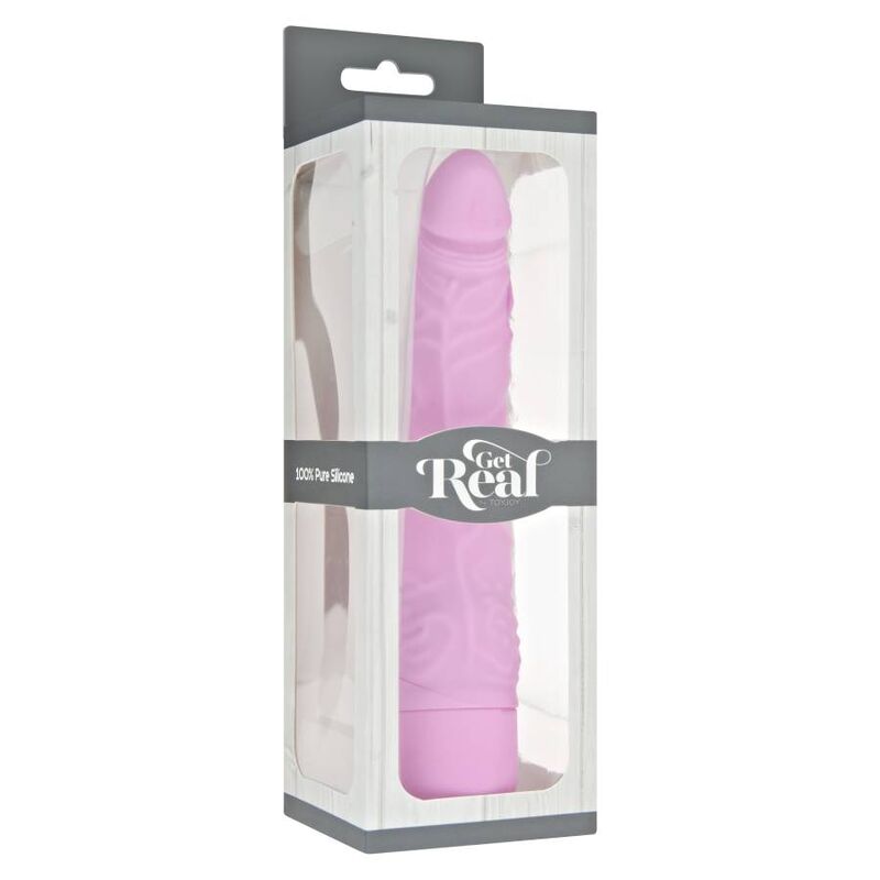 GET REAL - KLASSIEKE SLANKE VIBRATOR ROZE