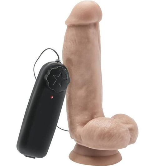 WORD ECHT - DILDO 12 CM MET BALLEN VIBRATOR HUID