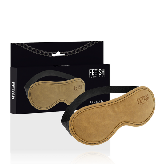 FETISH SUBMISSIVE ORIGEN - VEGAN LEREN MASKER MET NEOPREEN VOERING