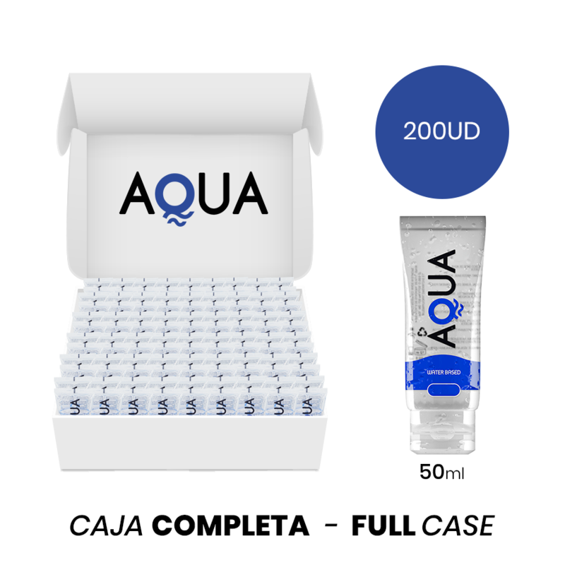 Minimale afname 200 - AQUA KWALITEIT WATERGEDRAGEN GLIJMIDDEL 50 ML