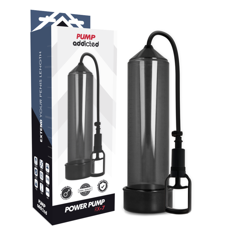 PUMP ADDICTED - ERECTIEPUMP RX7 ZWART