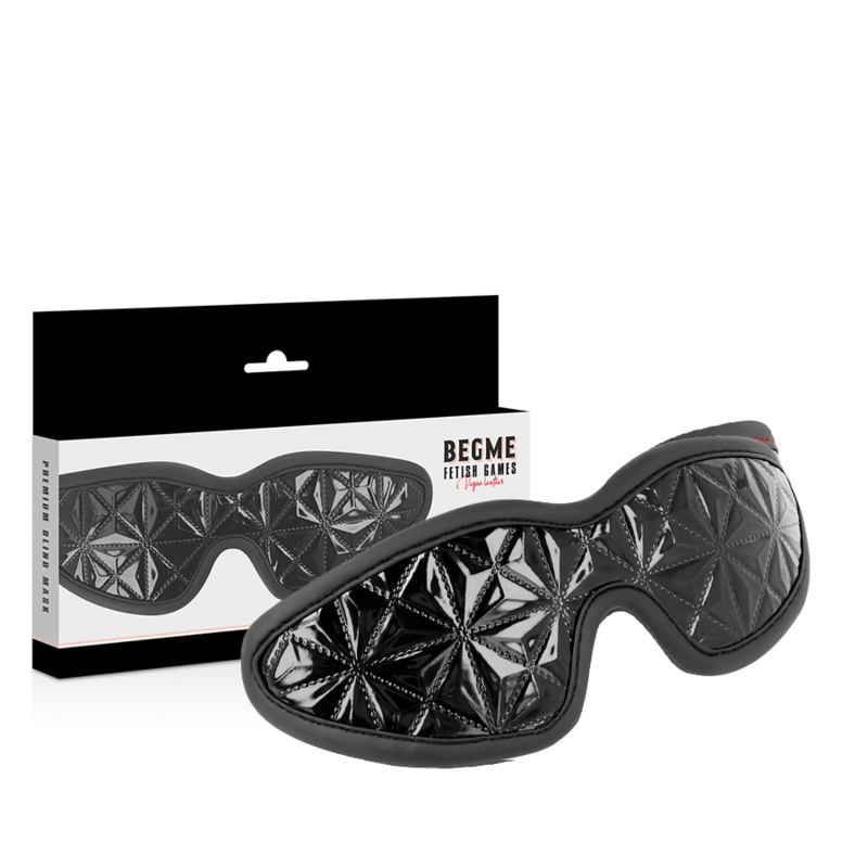BEGME - ZWARTE EDITIE PREMIUM BLINDDOEK MET NEOPREEN VOERING