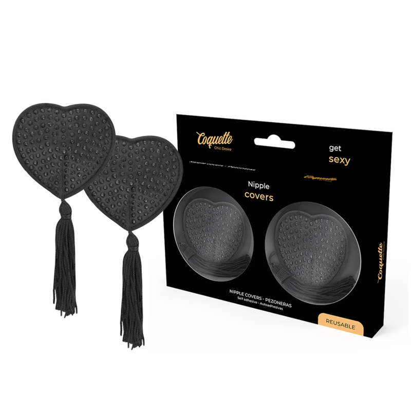 COQUETTE CHIC DESIRE - NIPPLE COVERS ZWART