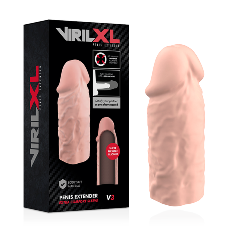 VIRILXL - VLOEIBARE SILICONEN V3 NATUURLIJKE PENISVERLENGING